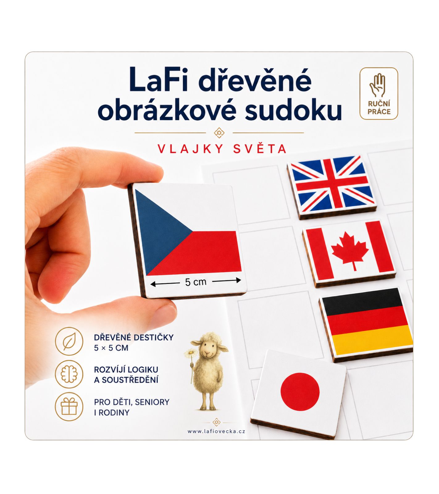 LaFi dřevěné obrázkové sudoku