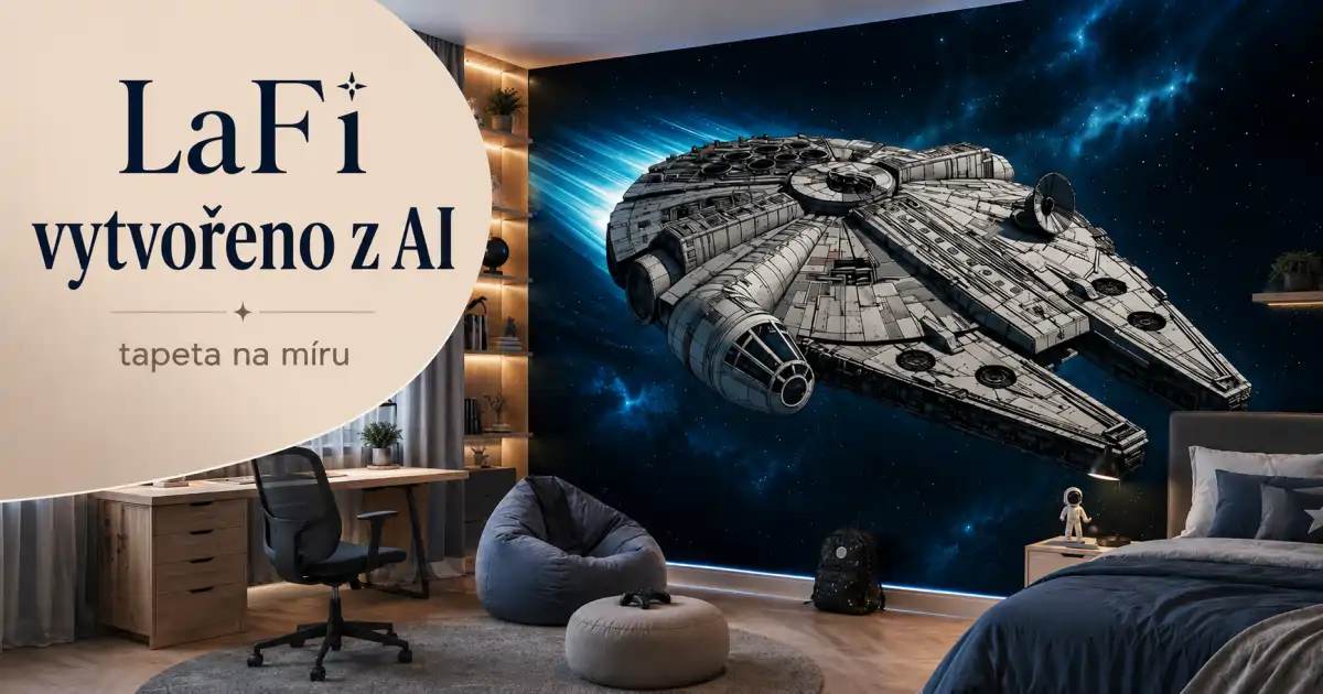 Služba tisk fototapety na zakázku z vlastních fotografií a AI motivů v LaFi tiskárně.