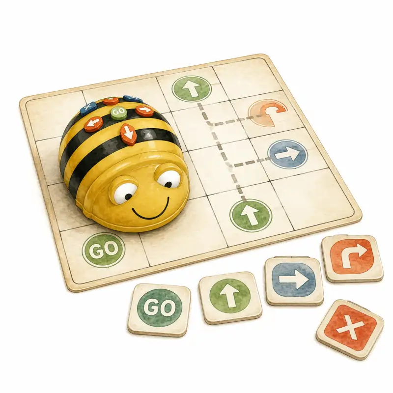 BeeBot podložky a prostorová logika