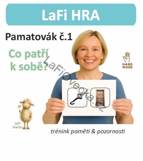 LaFi Pamatovák č. 1 – Co patří k sobě | Paměťová hra s dřevěnými destičkami | Česká výroba