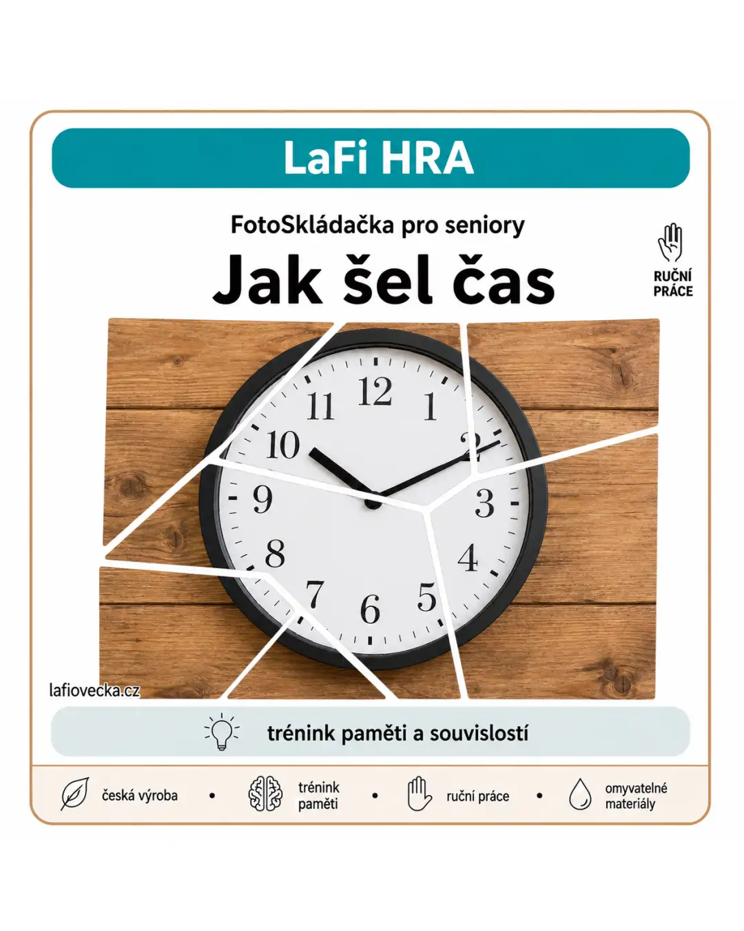 LaFi FotoSkládačka pro seniory – Jak šel čas (5 motivů v balení)