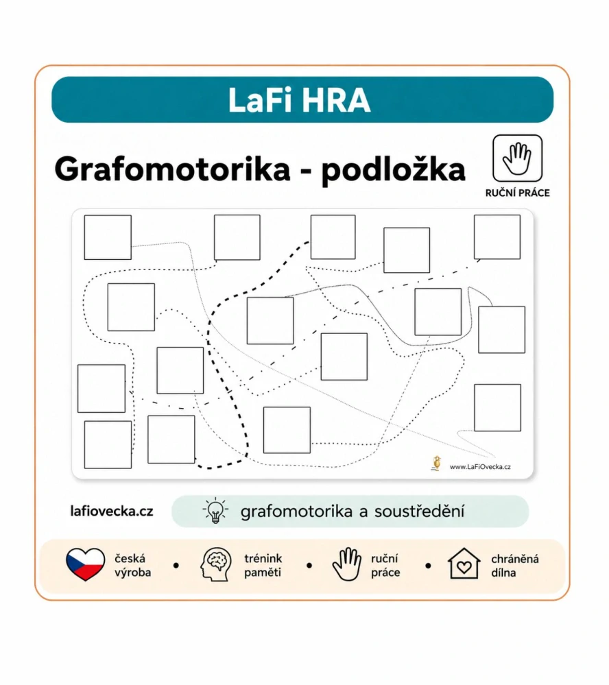 LaFi grafomotorická podložka Spojování 67×40 cm