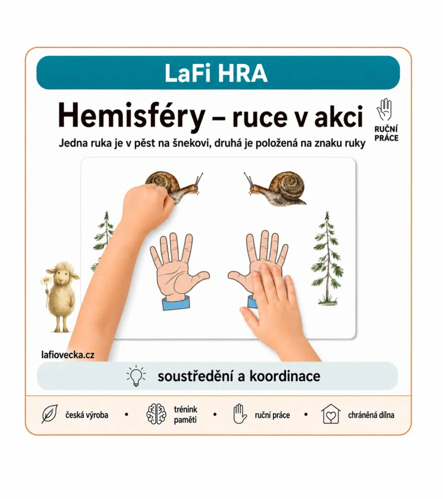 LaFi hra – Ruce v akci | Propojování hemisfér | Trénink soustředění