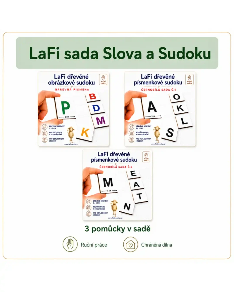 LaFi sada Slova a Sudoku – Aktivizační balíček pro domovy seniorů