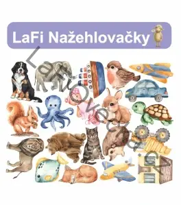 LaFi nažehlovačky – Sada 20 ks (osobní značky do MŠ) | cca 10 cm