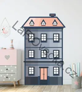 LaFi samolepky na zeď – Domečky na míru (12 variant) | Individuální cena