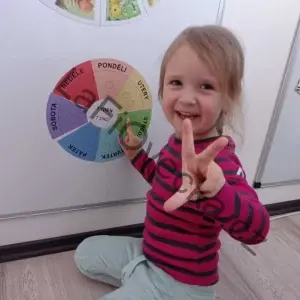 LaFiLepky – Dny v týdnu (7 dnů) – předmatematika s kolečky