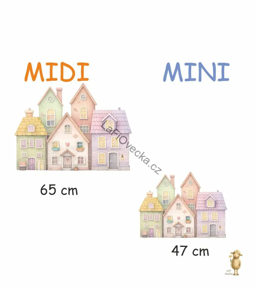 LaFi samolepka na zeď – Domeček č.1