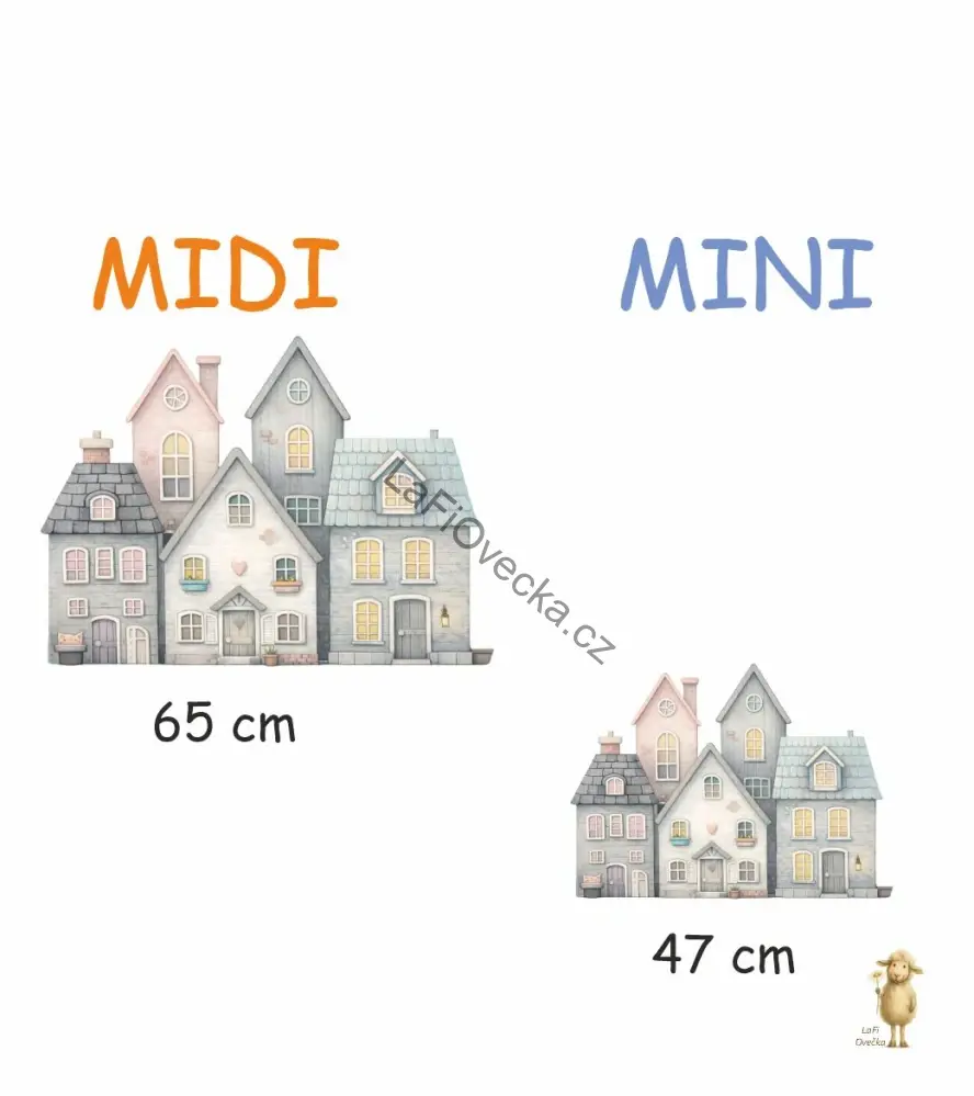 LaFi samolepka na zeď – Domeček č.2