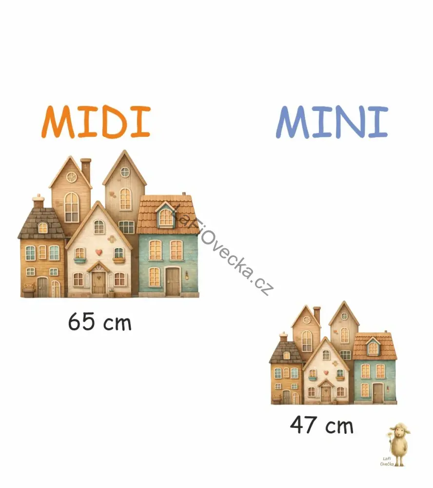 LaFi samolepka na zeď – Domeček č.4
