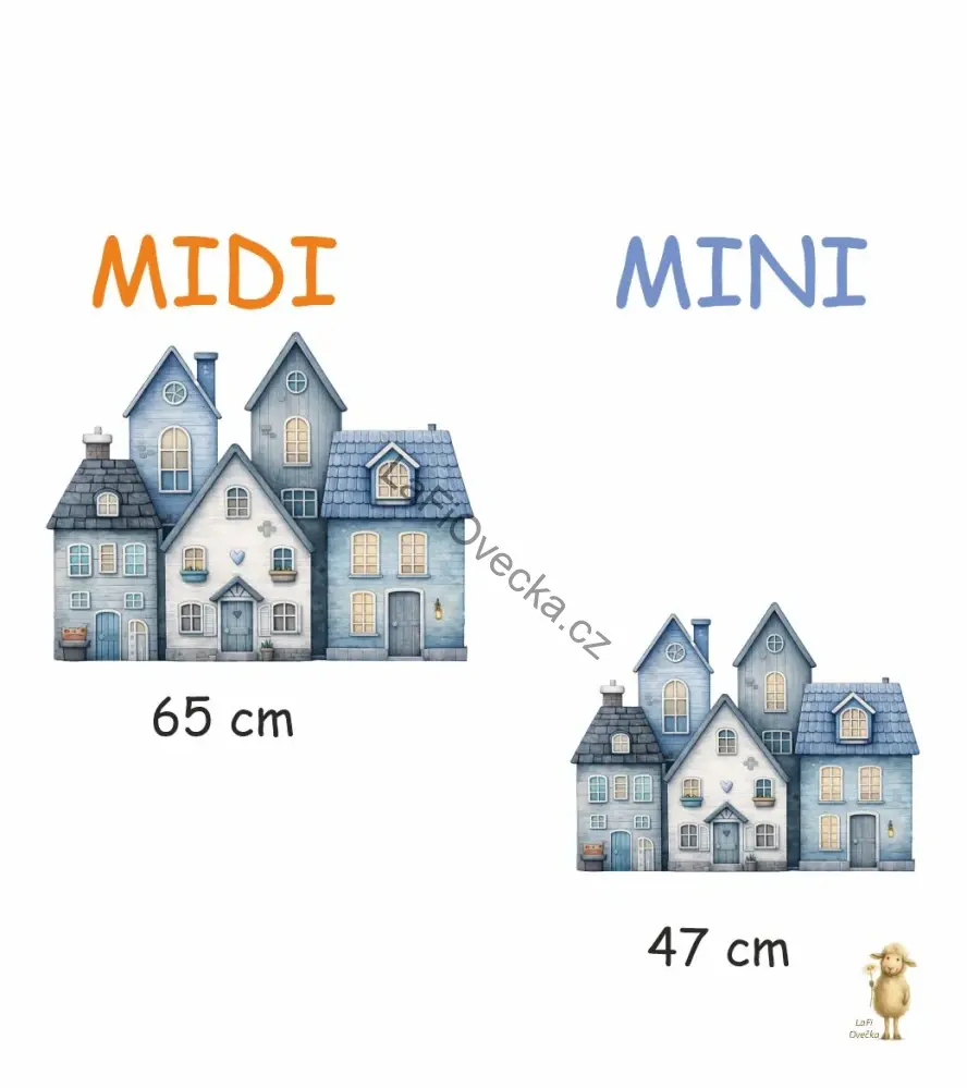 LaFi samolepka na zeď – Domeček č.6