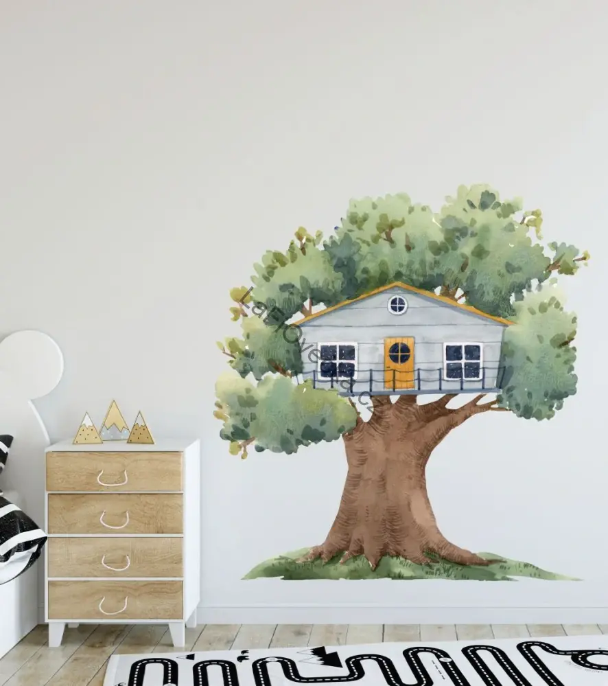 LaFi samolepka na zeď – Domeček na stromě č.2 (terasa)