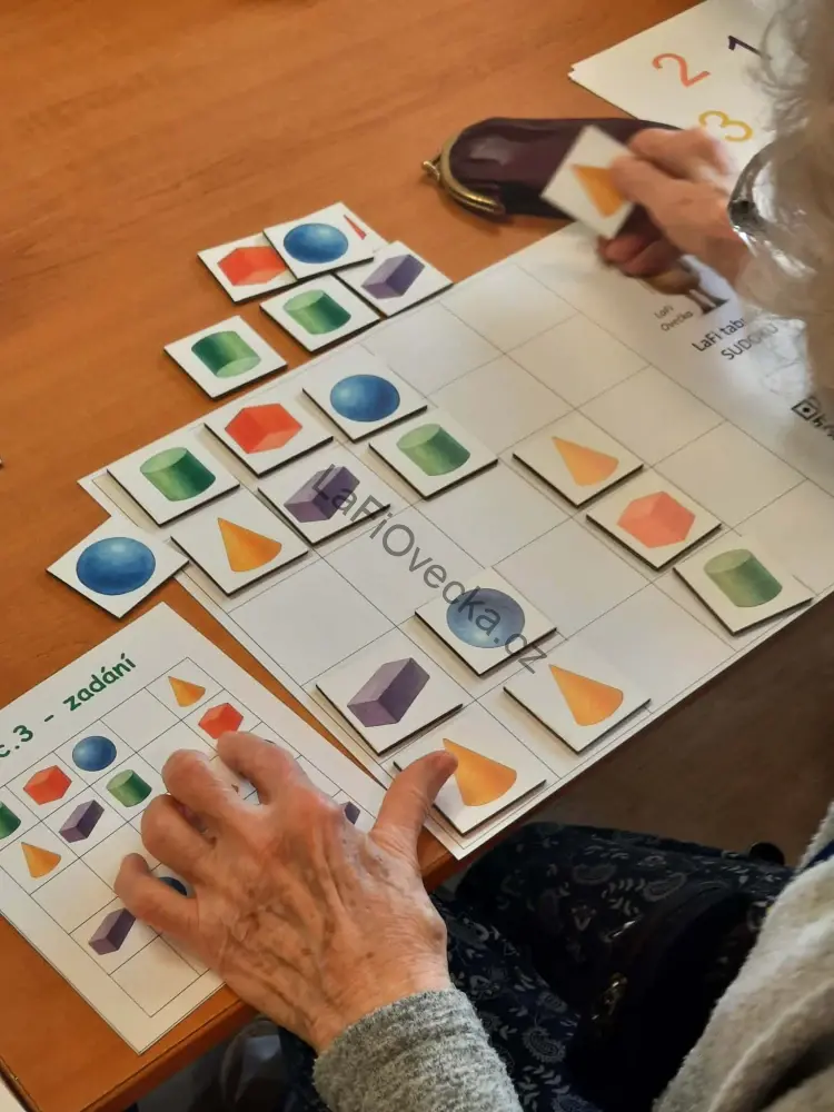 LaFi dřevěné obrázkové sudoku – Tvary