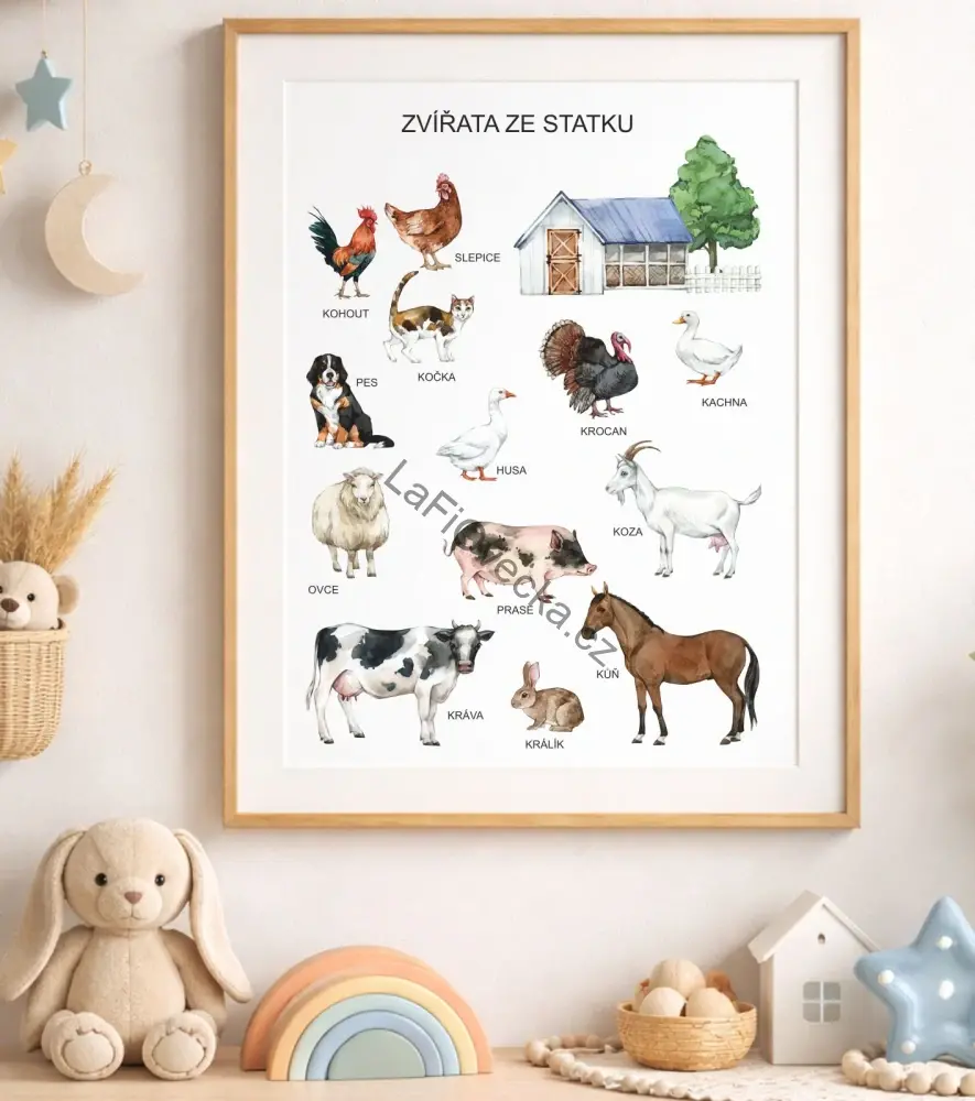 LaFi edukační plakát – Domácí zvířata
