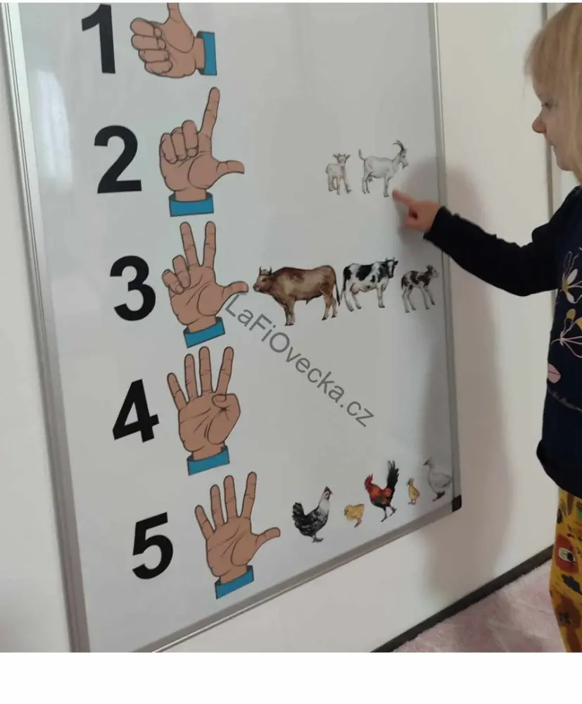 LaFiLepky – Ruce a čísla 0–5 (počátky počítání)