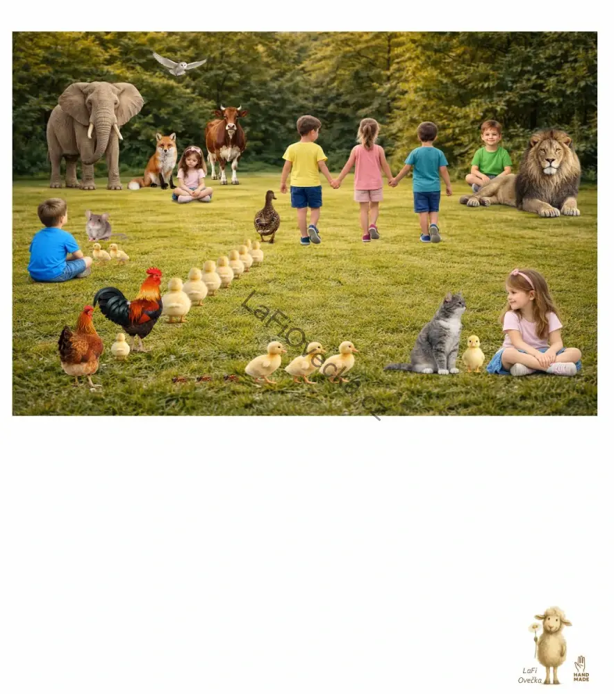 LaFi omyvatelná podložka – Prostorové vztahy a diskuze (děti & zvířata)