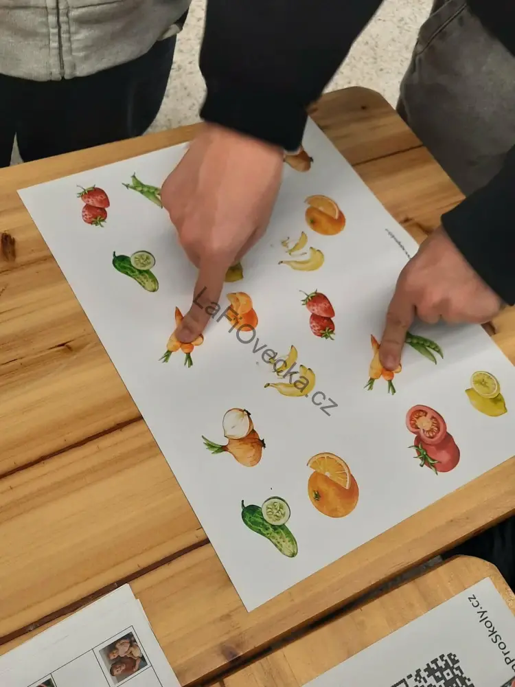 LaFi podložka – Hemisféry č. 6 (ovoce a zelenina) | koordinace ruka–oko