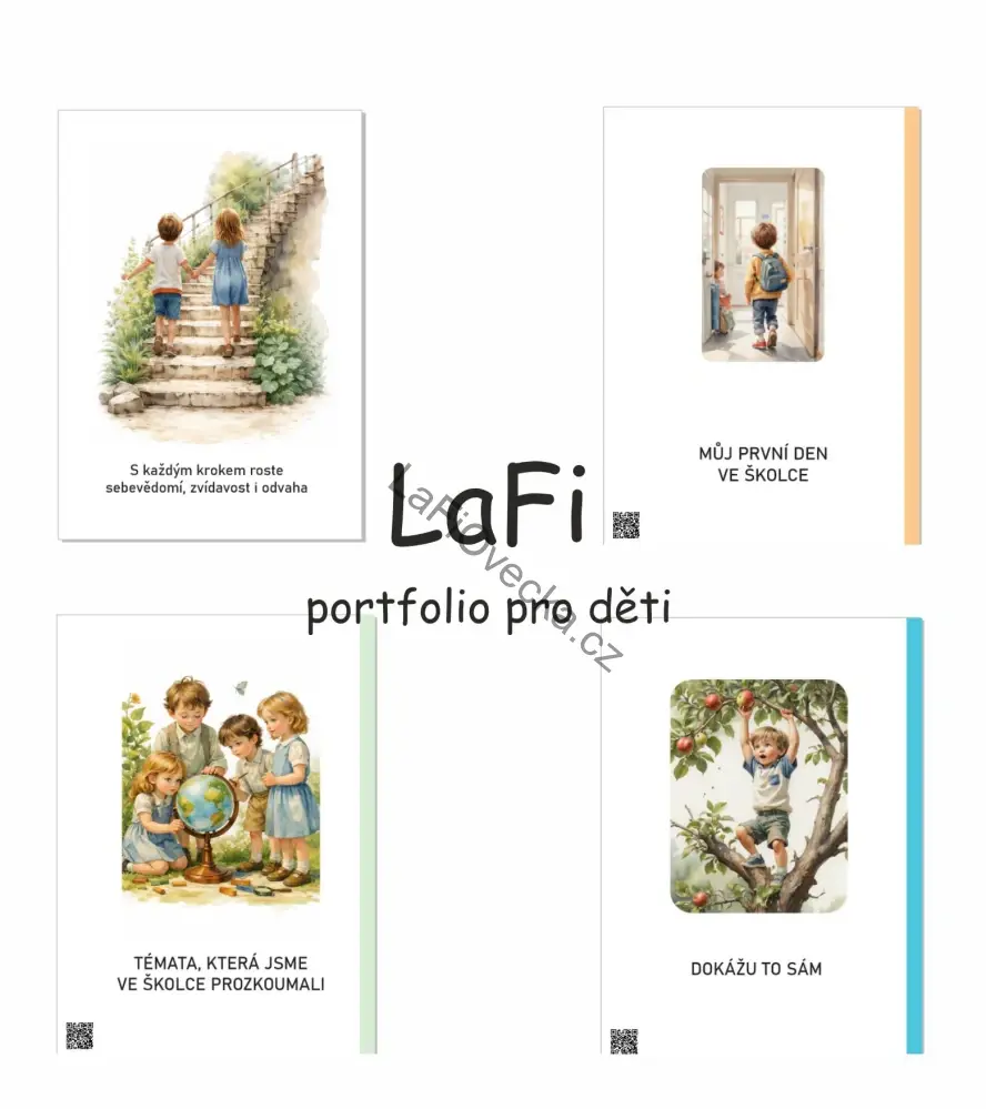 LaFi PDF portfolio pro děti do MŠ – přehled pokroků, dovedností a dětských prací