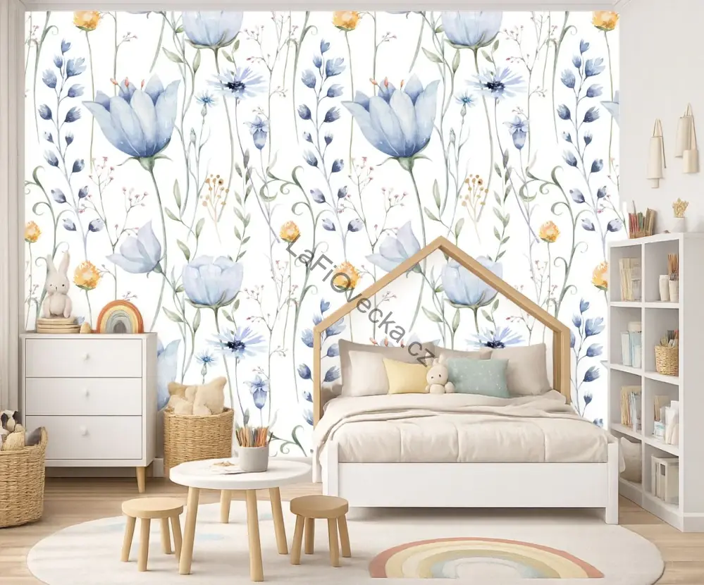 LaFi tapeta na míru – Modrý tulipán