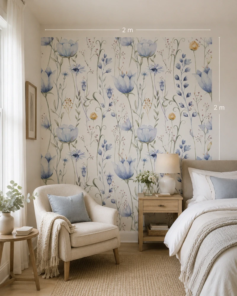 LaFi tapeta na míru – Modrý tulipán