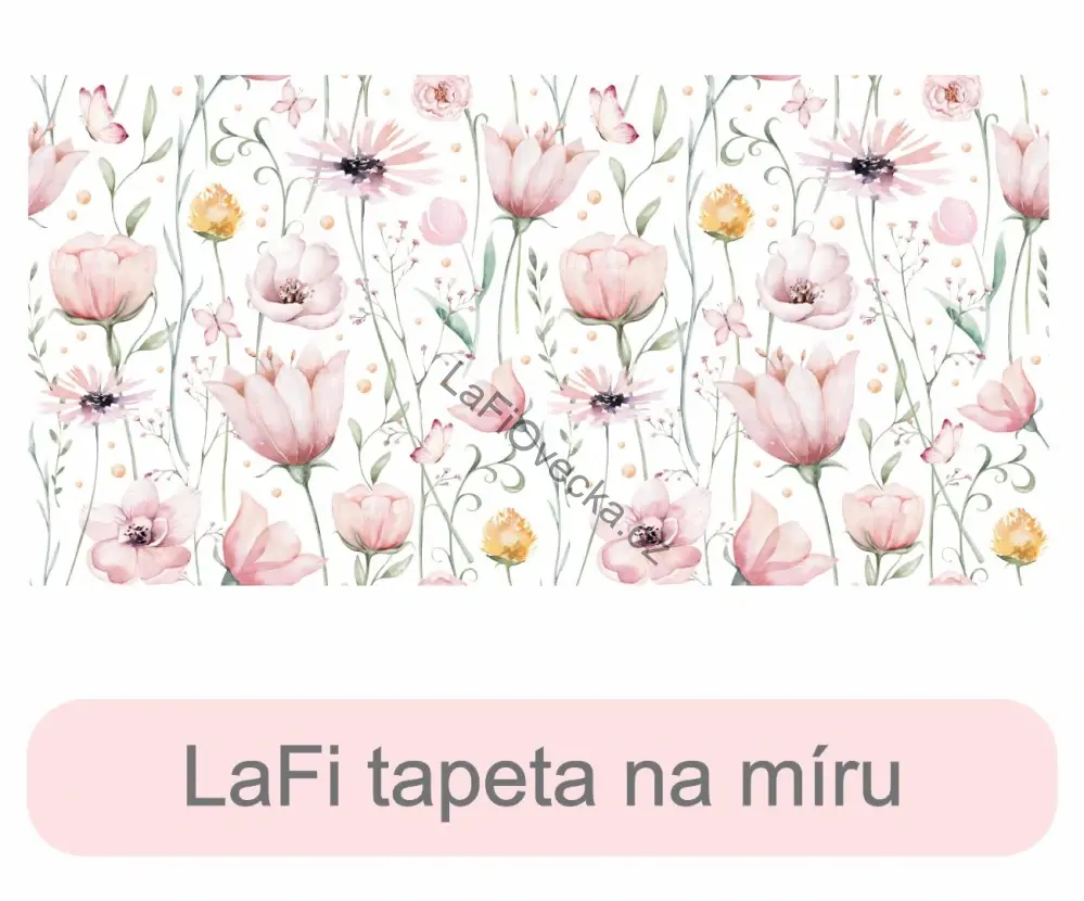 LaFi tapeta na míru – Růžový tulipán