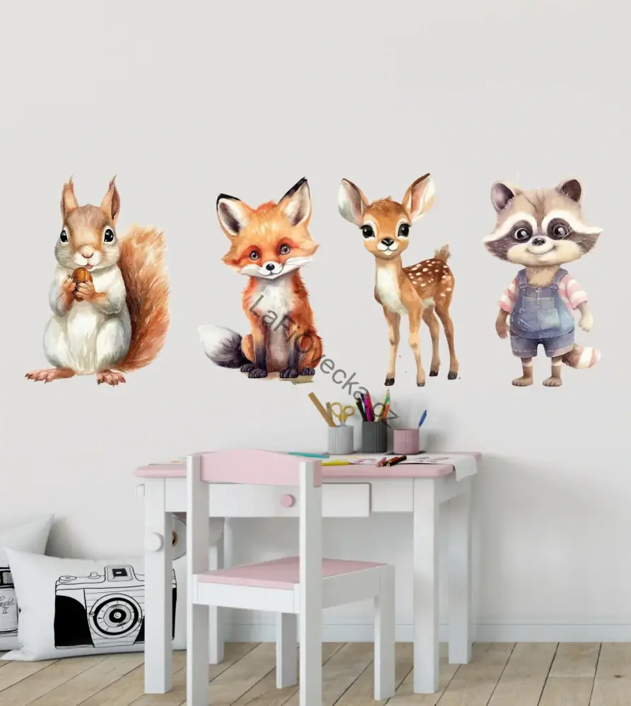 LaFi samolepka na zeď – Lesní zvířátka - Maxi