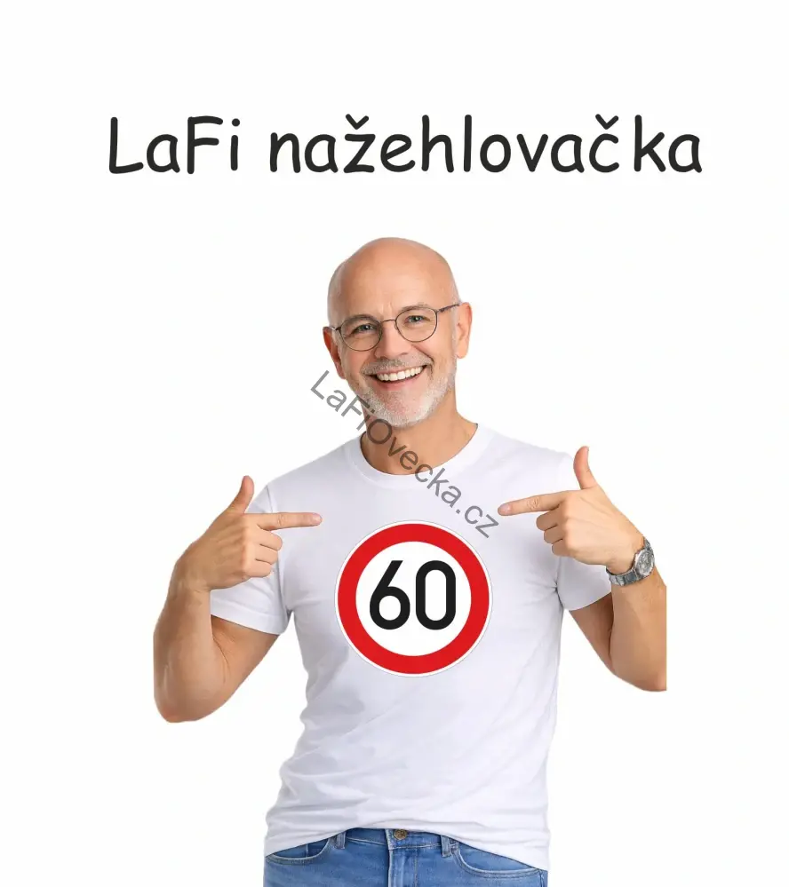 LaFi nažehlovačka – Povolená rychlost 60| vtipný dárek k narozeninám
