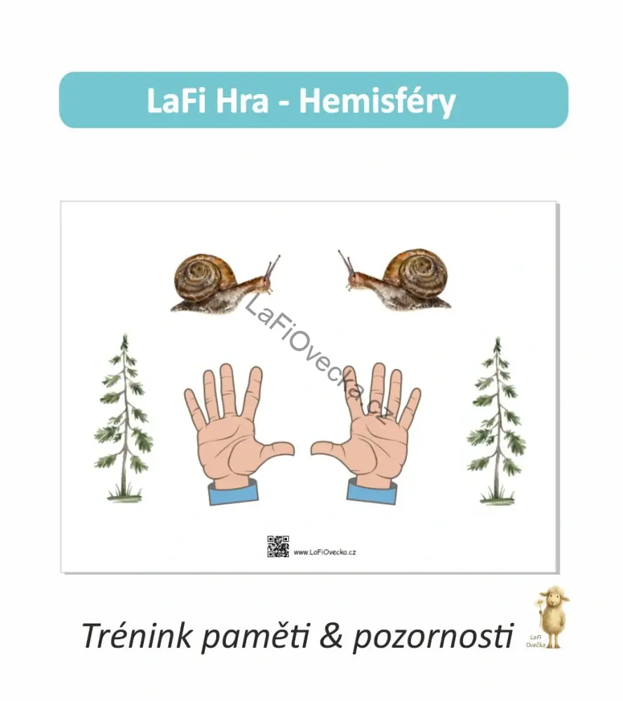 LaFi hra – Ruce v akci (2× A3) | Propojování hemisfér a trénink soustředění