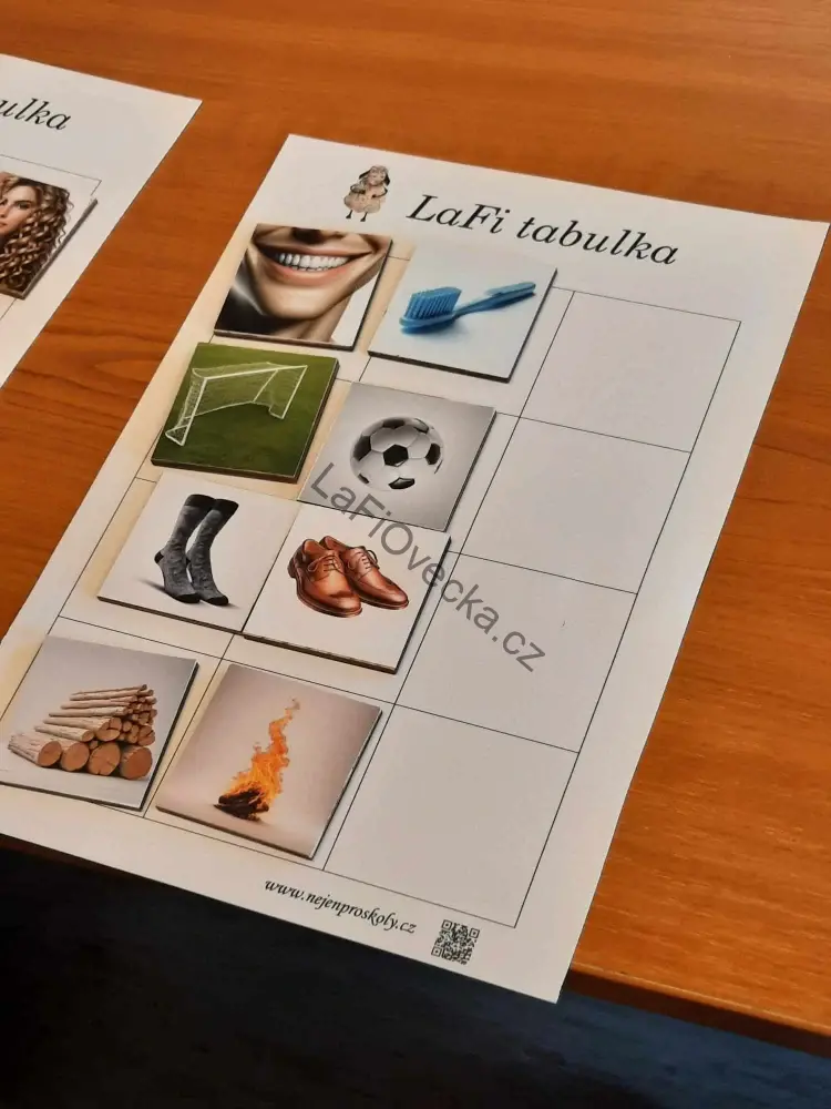 LaFi Pamatovák č. 1 – Co patří k sobě | Paměťová hra s dřevěnými destičkami | Česká výroba