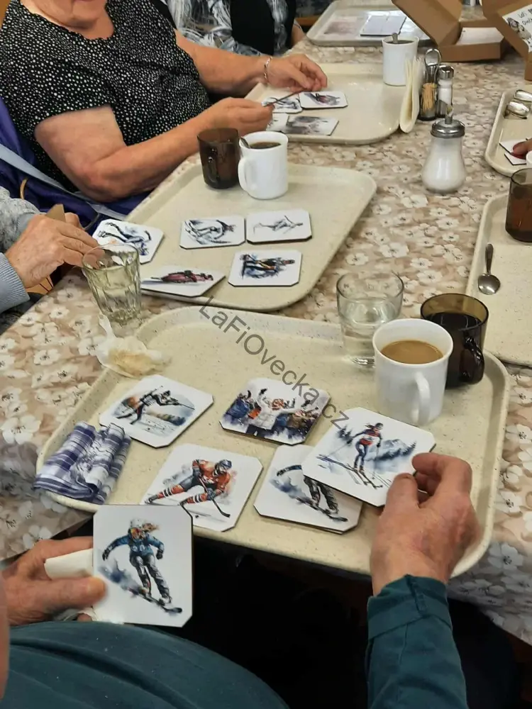 LaFi Dřevěné Pexeso – Letní sporty (10×10 cm) | Trénink paměti | Česká výroba