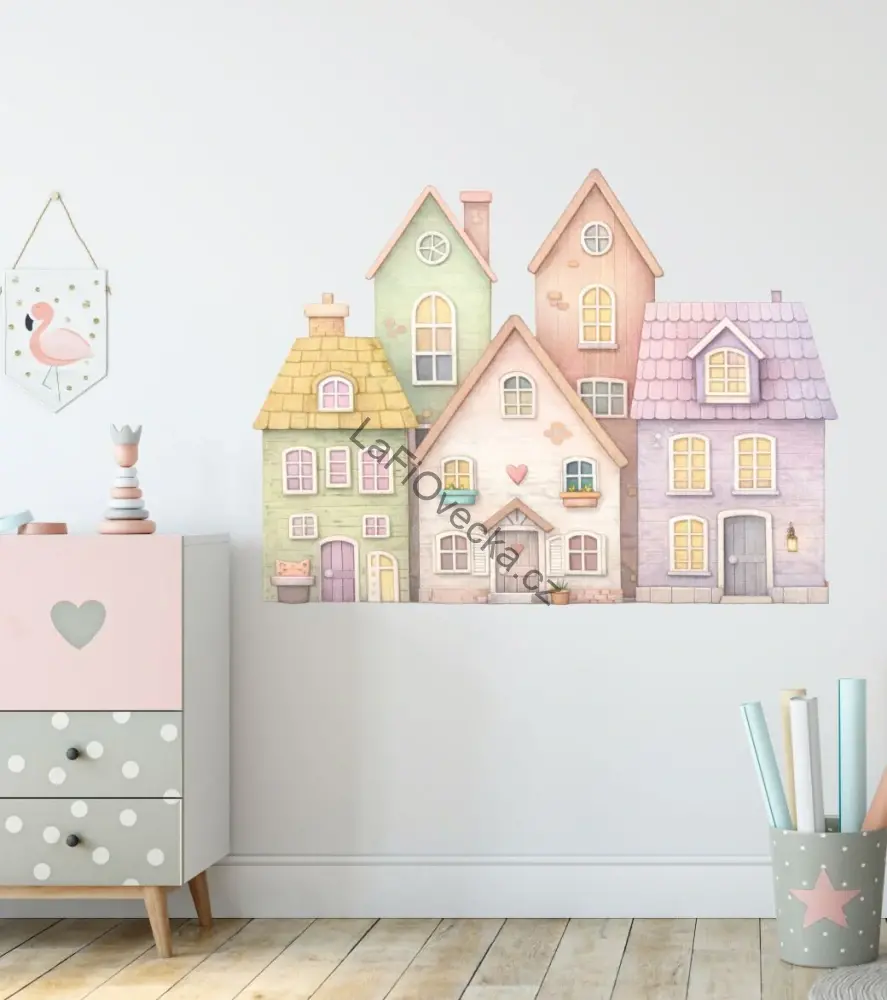 LaFi samolepka na zeď – Domeček č.1
