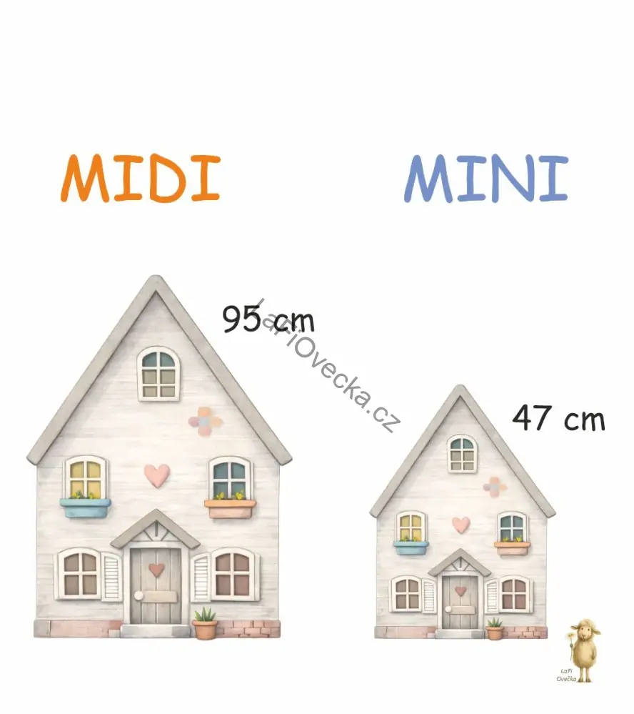 LaFi samolepka na zeď – Domeček č.9