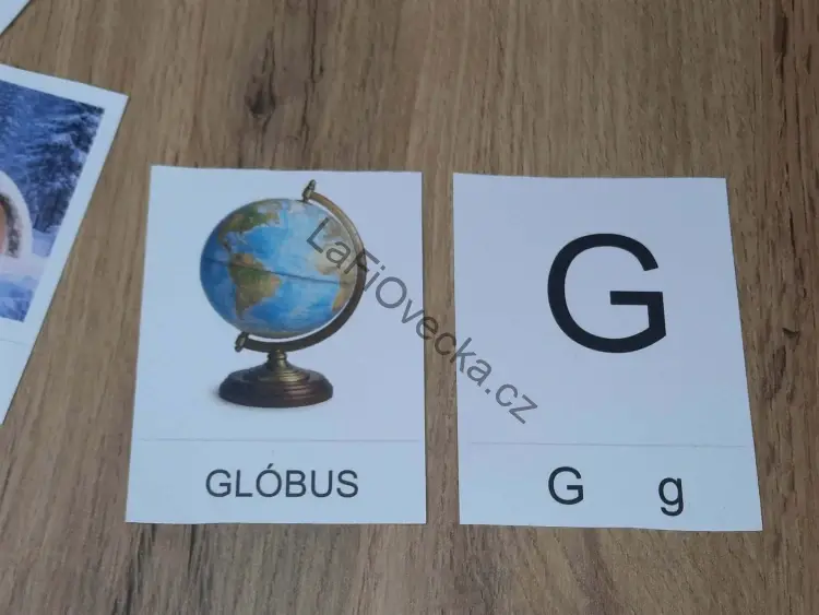 LaFi karty – Abeceda (140 omyvatelných karet 7×9 cm | REÁLNÉ OBRÁZKY + názvy VELKÝMI PÍSMENY)