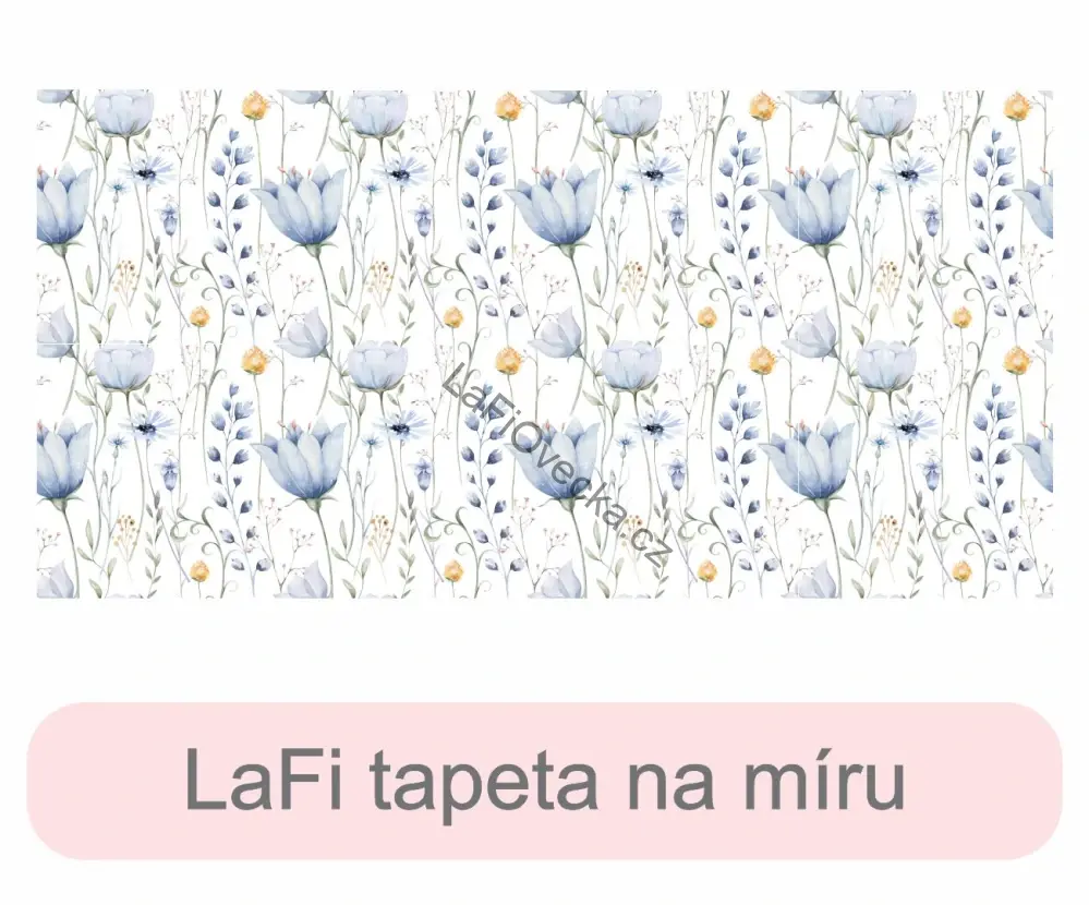 LaFi tapeta na míru – Modrý tulipán