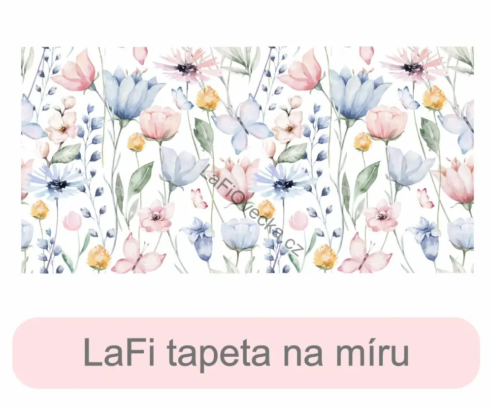 LaFi tapeta na míru – Barevné květy