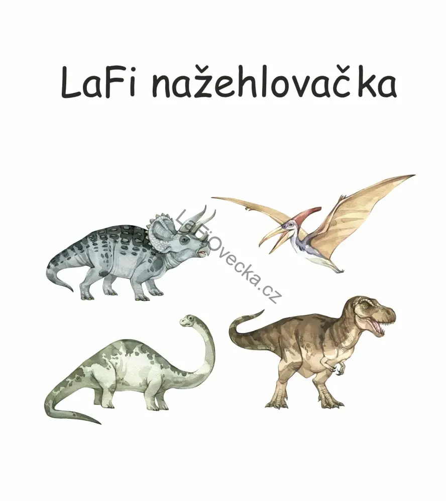 LaFi nažehlovačka | dinosauři | 10 cm – 4 ks