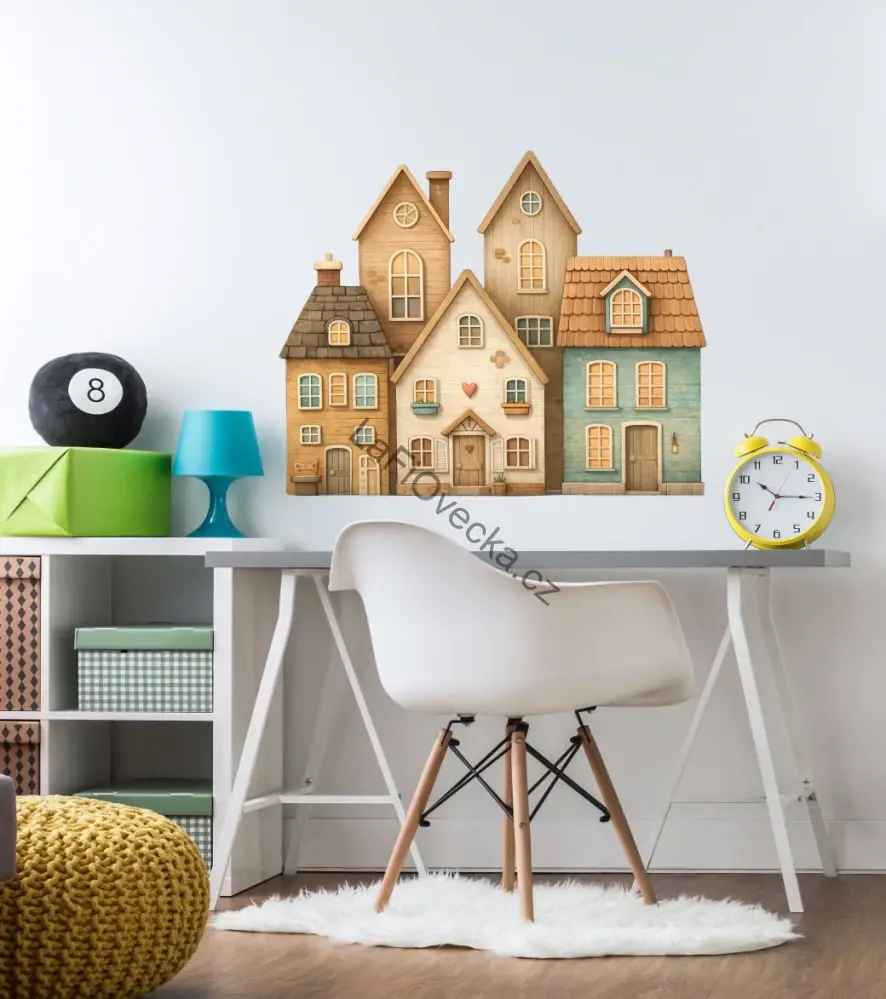 LaFi samolepka na zeď – Domeček č.4