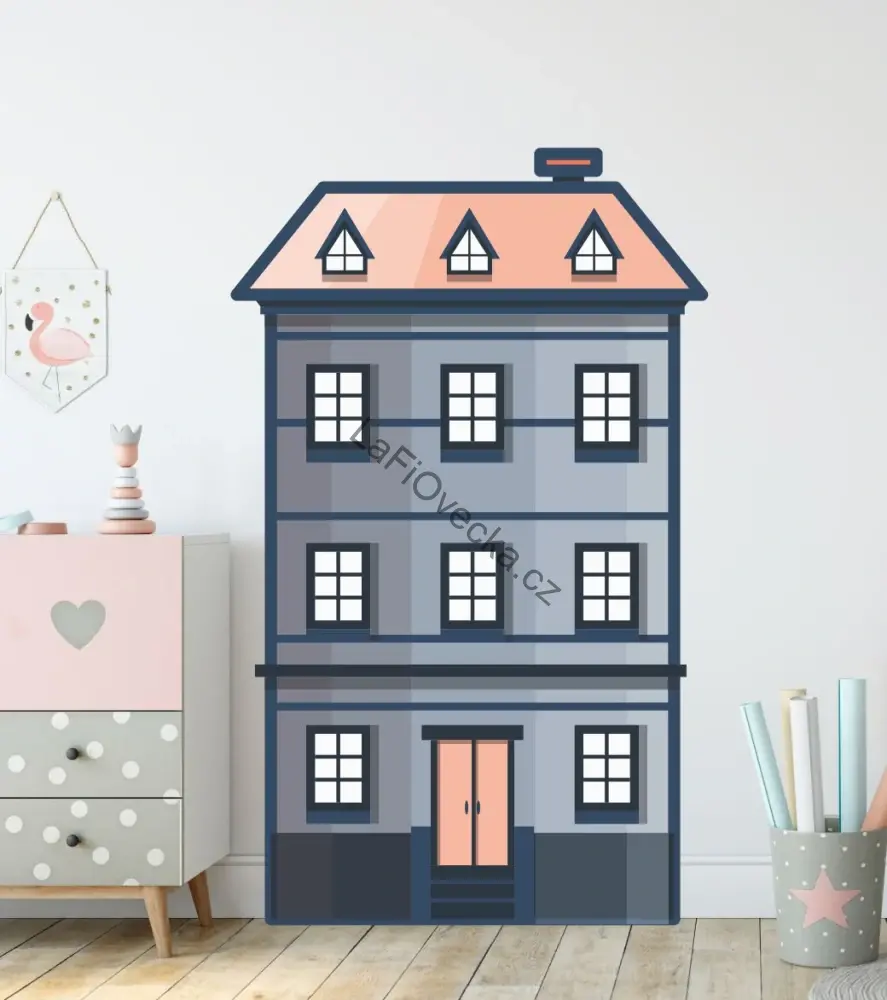 LaFi samolepky na zeď – Domečky na míru (12 variant) | Individuální cena