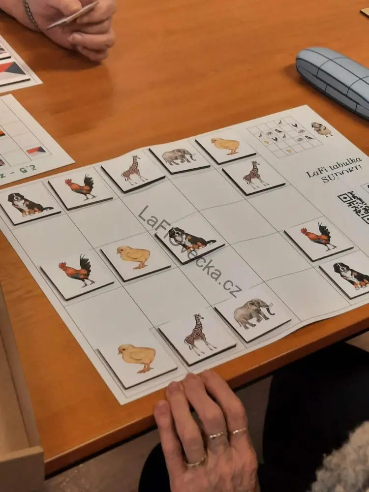 LaFi dřevěné obrázkové sudoku – Zvířata