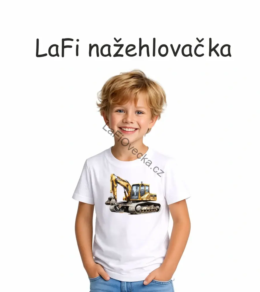 LaFi nažehlovačka Traktor a bagr 10 × 30 cm – 2 ks
