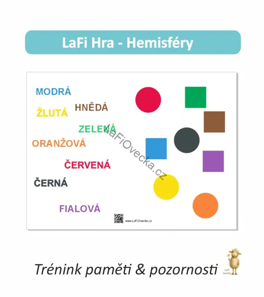LaFi podložky na hemisféry (5 ks) | Tvary–barvy–čísla | Trénink soustředění