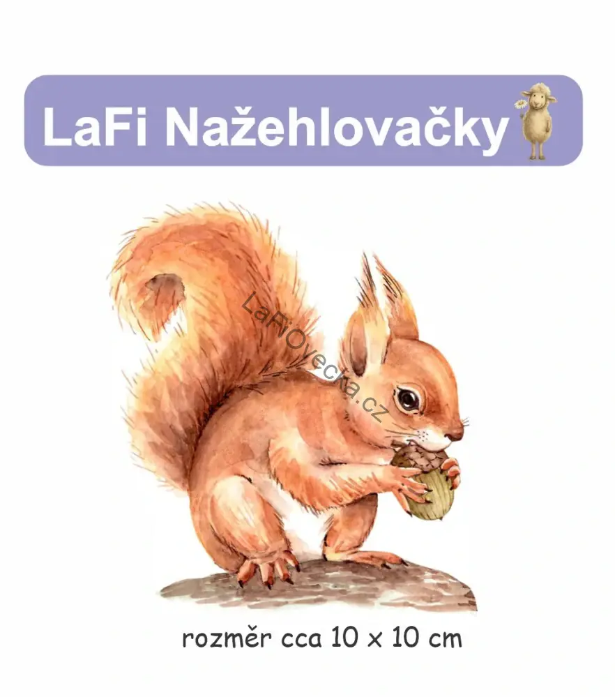 LaFi Nažehlovačky – Velká sada 28 ks „Osobní značky do MŠ“ (cca 10 cm) | Tištěno v ČR