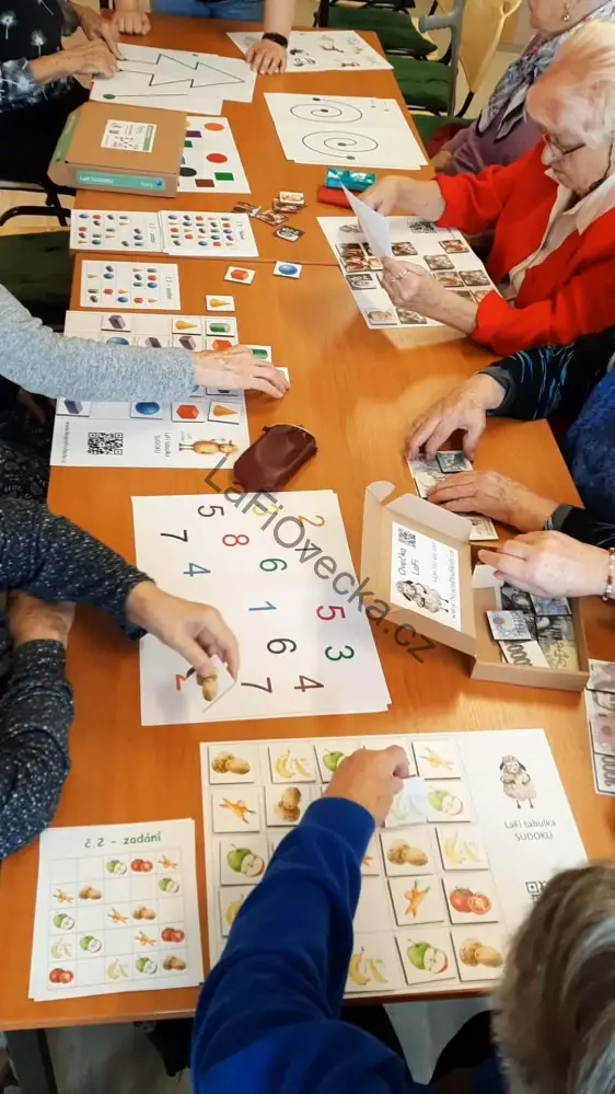 LaFi dřevěné obrázkové sudoku – Ovoce a zelenina