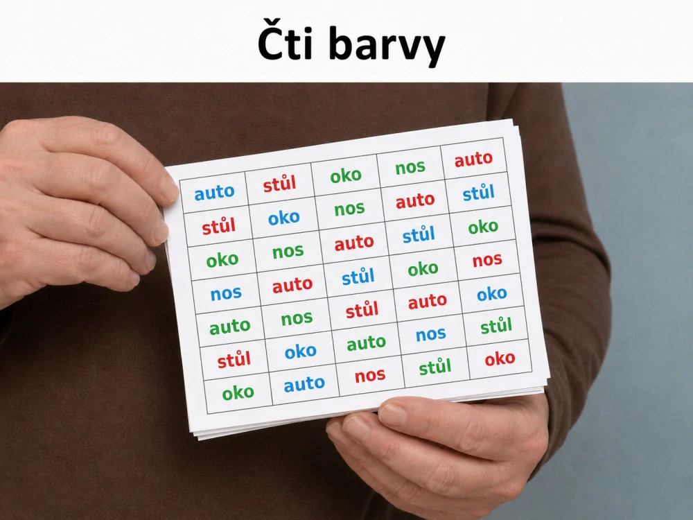 LaFi hra – Barevný klam č. 1 (Stroop test) | Trénink pozornosti a paměti 