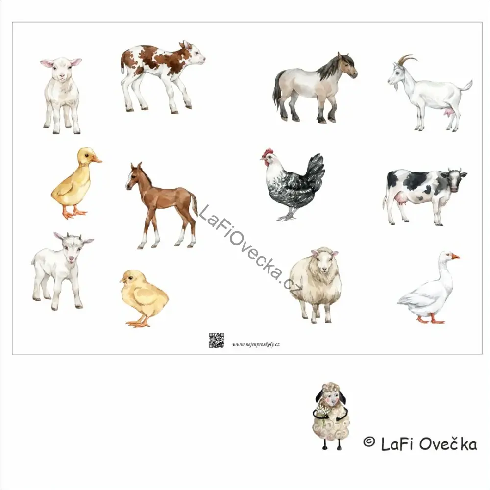 LaFi Hemisféry pro děti | Zvířata • Barvy • Čísla | Trénink soustředění