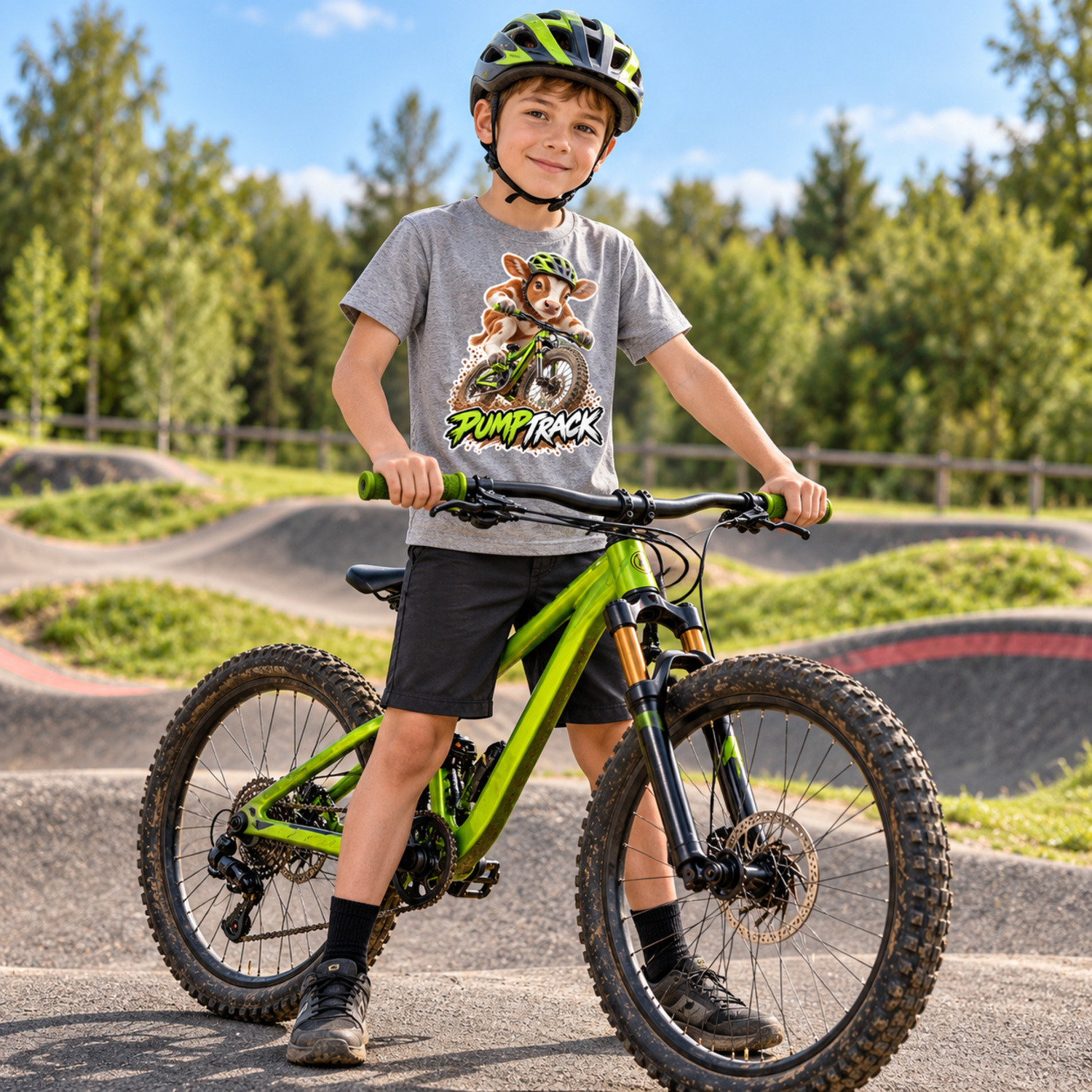 LaFi sada nažehlovaček – Telátko PUMPTRACK, 3 ks