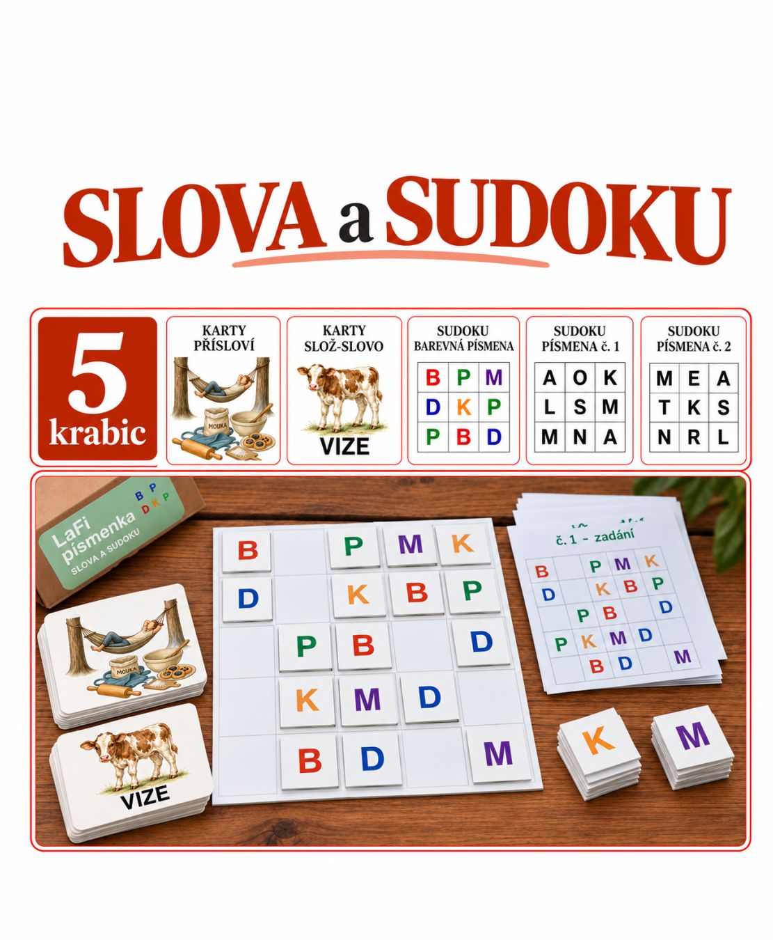 LaFi SADA – Slova a sudoku | 5 aktivizačních her
