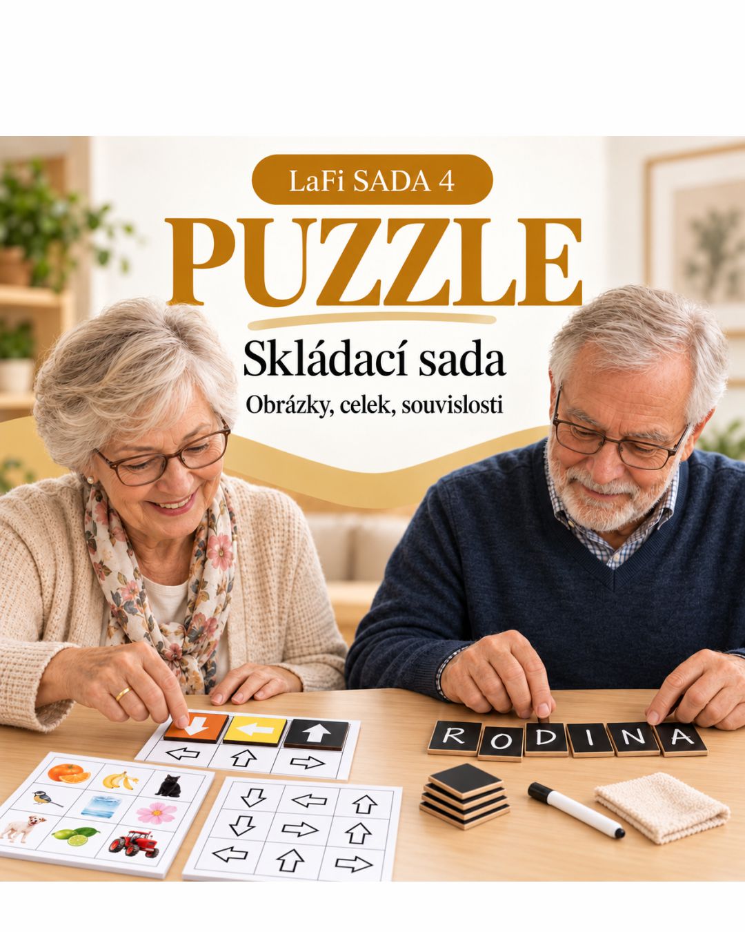 LaFi SADA 4 – Puzzle a skládací hry pro seniory
