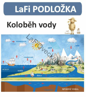LaFi omyvatelná podložka – Koloběh vody (96×66 cm)