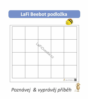 LaFi BeeBot podložka – Prázdné pole | Robotika pro MŠ | Programování Bee-Bot | Česká výroba